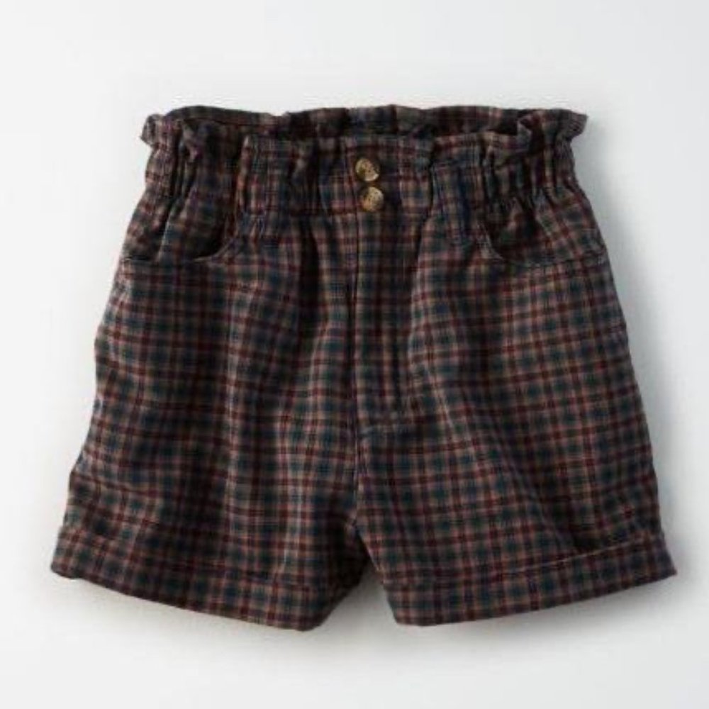 American Eagle Plaid Mom Shorts size 12